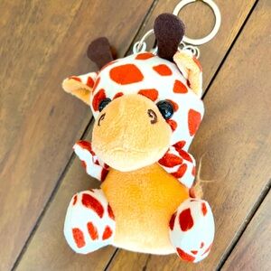 Plush Giraffe Keychain Toy - So Cute!